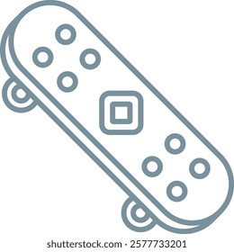 Skateboard vector icon. Can be used for printing, mobile and web applications.