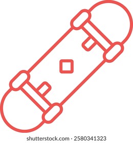 Skateboard vector icon. Can be used for printing, mobile and web applications.