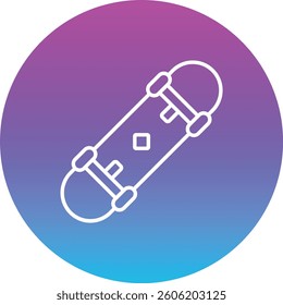 Skateboard vector icon. Can be used for printing, mobile and web applications.