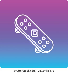 Skateboard vector icon. Can be used for printing, mobile and web applications.
