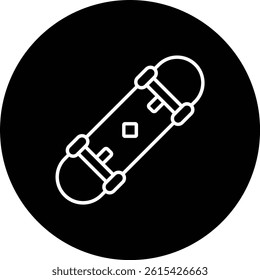 Skateboard vector icon. Can be used for printing, mobile and web applications.