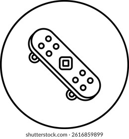 Skateboard vector icon. Can be used for printing, mobile and web applications.