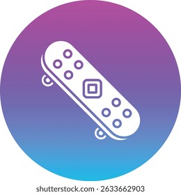 Skateboard vector icon. Can be used for printing, mobile and web applications.