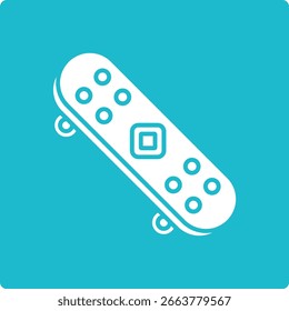 Icono de Vector de monopatín. Se puede utilizar para aplicaciones de impresión, móviles y de Web.