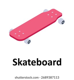  Skateboard-Vektorsymbol, das leicht geändert oder bearbeitet werden kann
