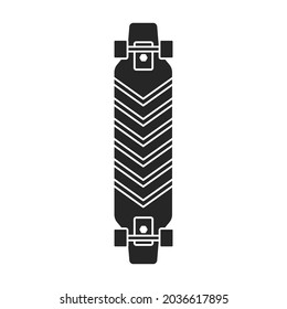 Skateboard vector icon.Black vector icon isolated on white background skateboard.