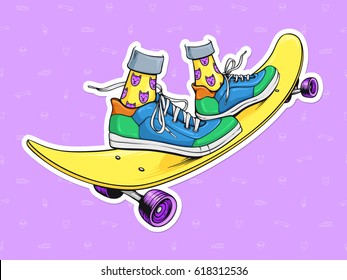 Skateboard. Vector illustration