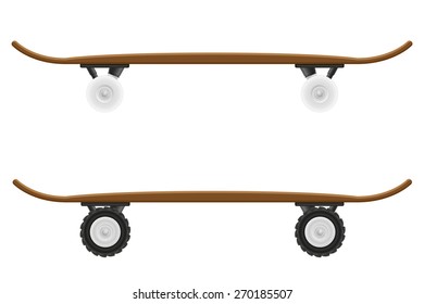 skateboard vector illustration isolated on white background