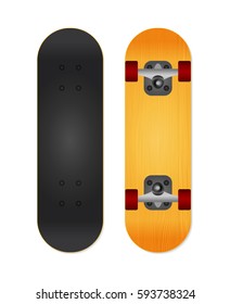 Skateboard vector illustration isolated on white background
