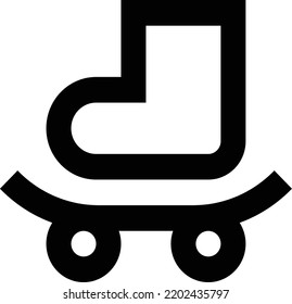 Skateboard Vector illustration on a transparent background.Premium quality symmbols.Stroke vector icon for concept and graphic design.