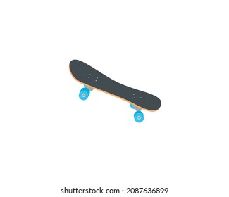 Skateboard vector isolated icon. Emoji illustration. Skateboard vector emoticon