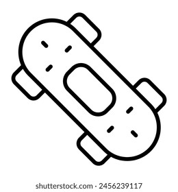 Skateboard Vektorgrafik Line Icon Design