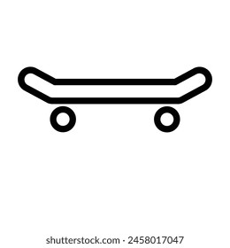 skateboard Vector Line Icon Design