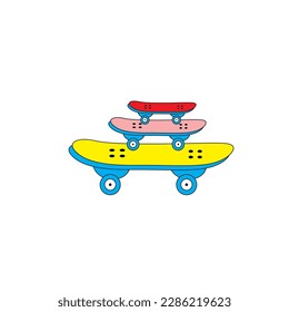 skateboard vector logo for sport