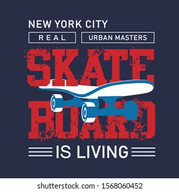 Skateboard Vintage Limited Edition Typography Design, For T-shirt Printing, Vector Illustration and Stock Vector