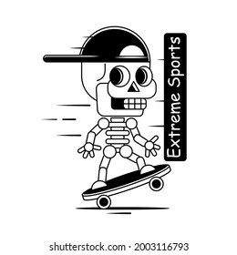 Skateboarder doing a jumping trick, low poly vector illustration.