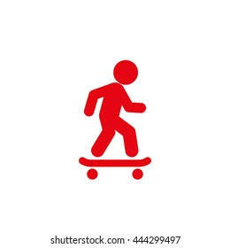 Skateboarder icon vector illustration eps10.