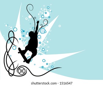 skateboarder illustration