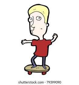 skateboarder kid cartoon