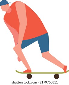 Skateboarder Logo Template Illustration Vector Icons, Symbol Illustration
