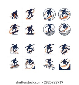 Skateboarder performing various tricks and spins in action , And, international sports event, multi sport competition, athletics championship, sports tournament, Commonwealth Games