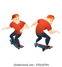 Skateboarder set 1
