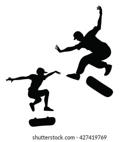 Skateboarder silhouette