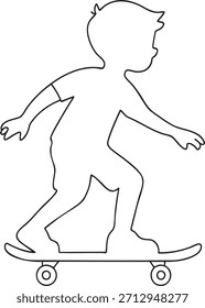 Skateboarder Silhouette in Action: Capturar um momento dinâmico de um skatista mid-trick, destacando o equilíbrio e agilidade envolvidos no esporte.