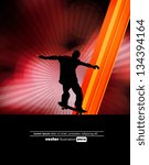 Skateboarder. Vector