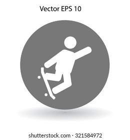 skateboarder vector icon