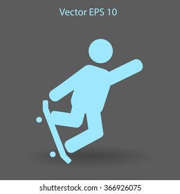 skateboarder vector icon