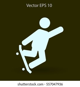 skateboarder vector icon