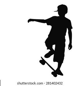Skateboarder. Vector illustration