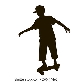 Skateboarder. Vector illustration