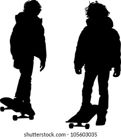 Skateboarders