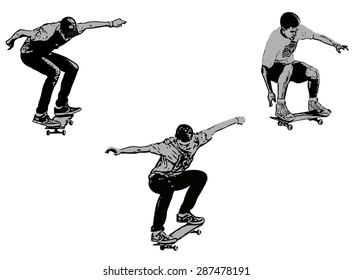 skateboarders