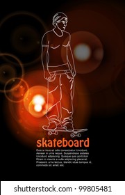 Skateboarding background