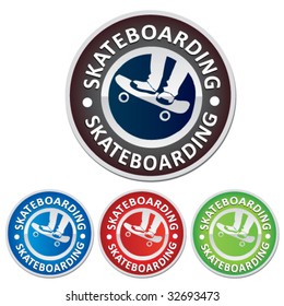 skateboarding badge