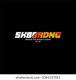 Skateboarding, Brooklyn, freestyle action, typography graphic design, for t-shirt prints, vector illustration 