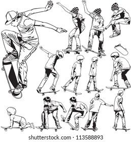 Skateboarding drawings