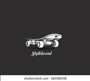 Skateboarding, Hand sketched skateboards vector illustration.