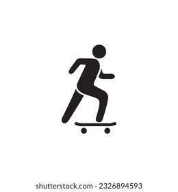 skateboarding icon symbol sign vector