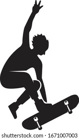 Skateboarding labels badges logo vector