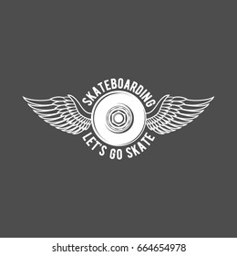 skateboarding labels, logos, badges and design elements