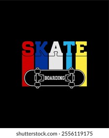 Skateboarding , Live To Ride design tee graphic vector illustration