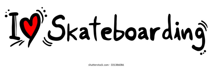 Skateboarding love