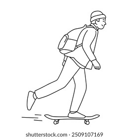Skateboarding on car free day