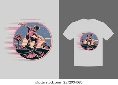 skateboarding t shirt vector design t shirt print