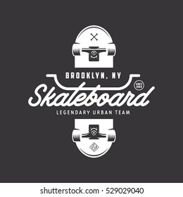 Skateboarding t-shirt design. Urban skating. Skateboard typography. Vector vintage illustration.