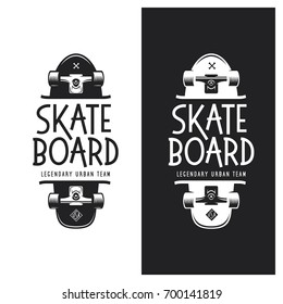 Skateboarding t-shirt design. Urban skating. Skateboard typography. Vector vintage illustration.